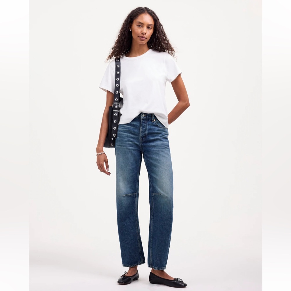 Madewell Darted Barrel Leg Jean